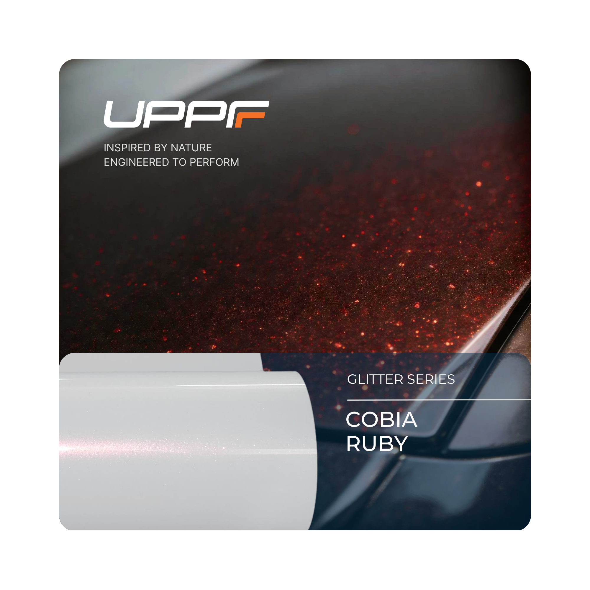Cobia Ruby glitter paint protection film